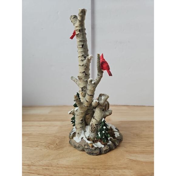 Dept 56 Village Birch Tree Cluster with Two Mailboxes 52631 With Box Cardinals - Picture 9 of 16